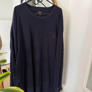 Polo by Ralph Lauren Men's Dark Blue Long Sleeve Tee